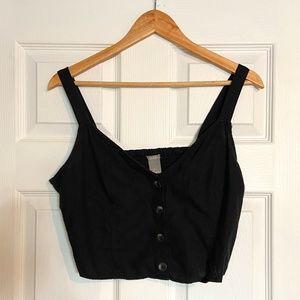 Linen Crop Top